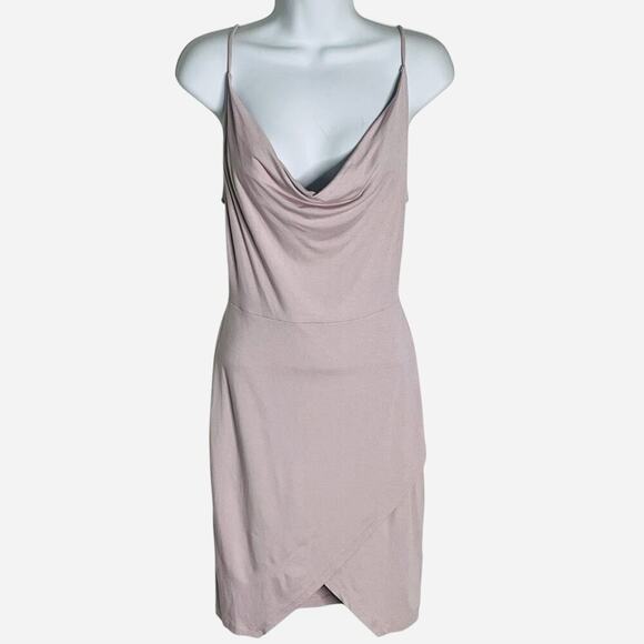 ASOS Dresses & Skirts - NWT ASOS Slip Dress Sz 4 Petite Stretch Spaghetti Straps Tulip Hem Blush Pink